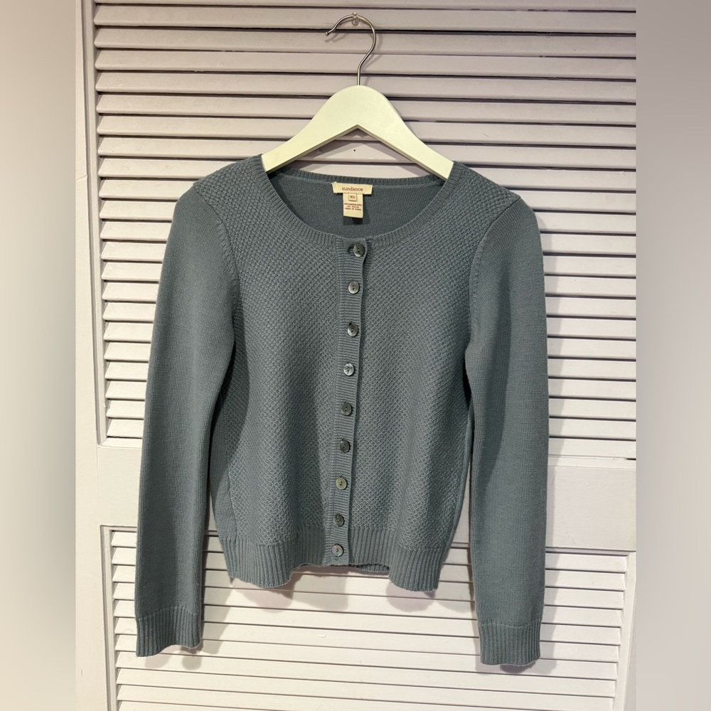 Sundance  Gray  Button-Up Cardigan Size XS